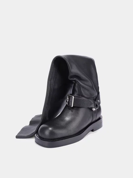 Шкіряні Ботфорти MIRATON чорний