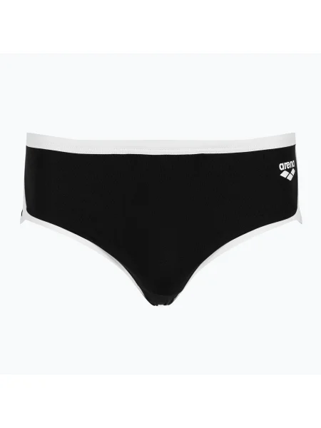 Slip de baie pentru bărbați arena Icons Swim Low Waist Short Solid black/white alb
