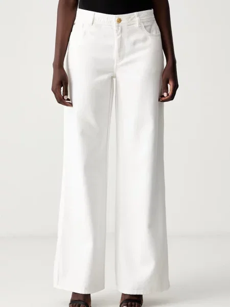 Marciano by Guess blugi wide leg pentru femei LAURA bej