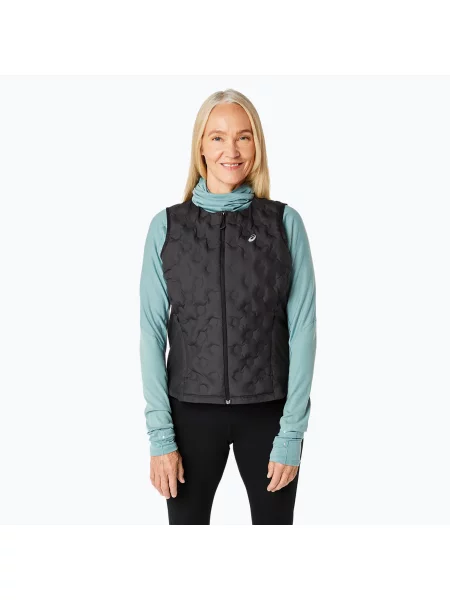 Bezrękawnik do biegania ASICS Nagino Run Padded Gilet performance black czarna
