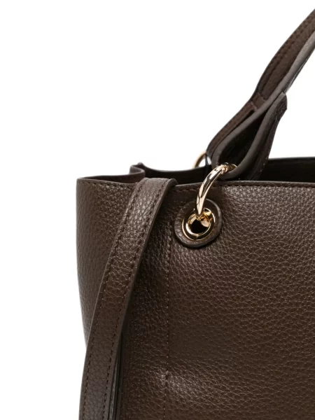 Geantă shopper Twinset cu autograf maro