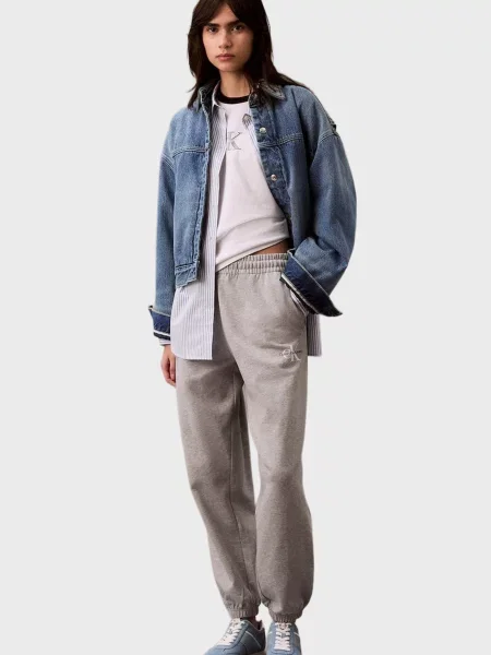 Махровые брюки Calvin Klein Jeans серые