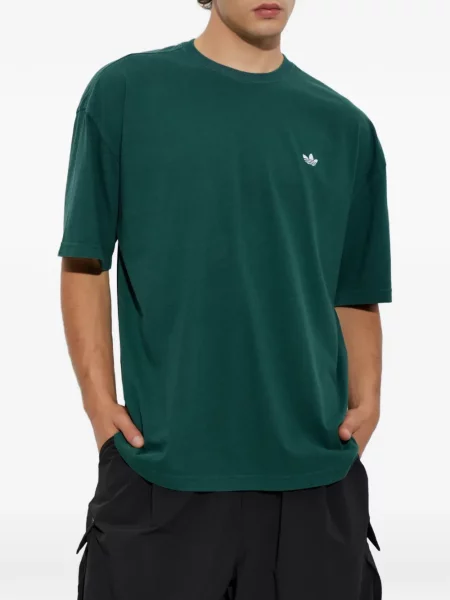 Tricou Adidas cu broderie cu model floral alb