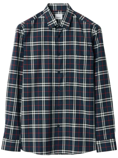 Kostkovaná košile Burberry černá