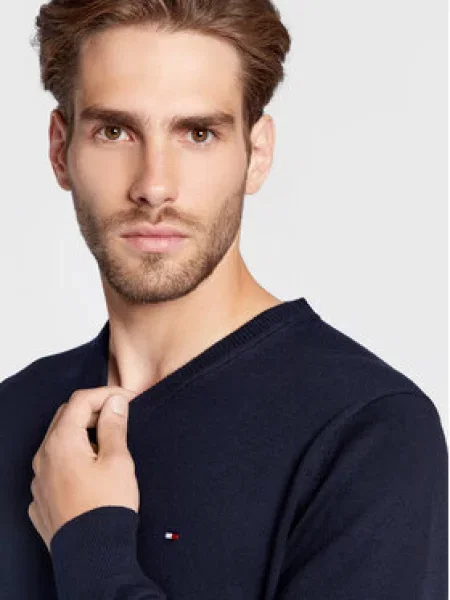 Tommy Hilfiger Megztinis Tamsiai mėlyna