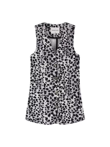 Wielobarwność kamizelka jeansowa Fabienne Chapot