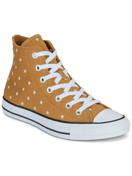 Pantofi Converse cu broderie galben