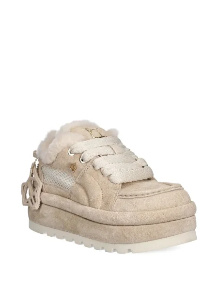 Sneakerși Naked Wolfe cu platformă din piele de oaie