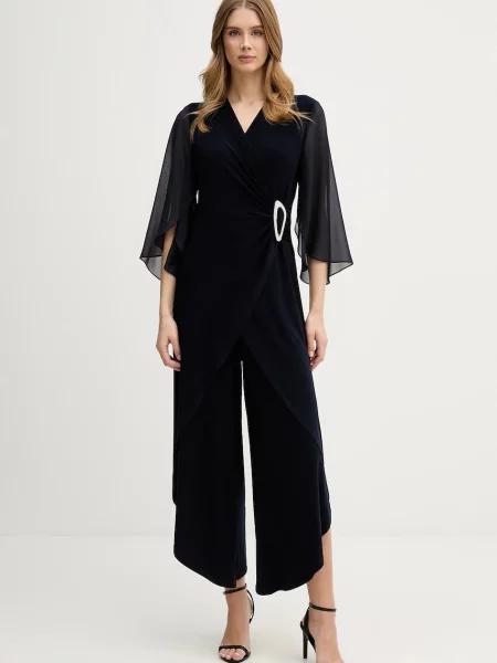 Joseph Ribkoff salopetă bleumarin cu decolteu in v