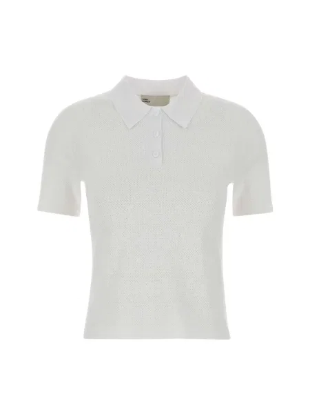 Koszulka polo Tory Burch biała