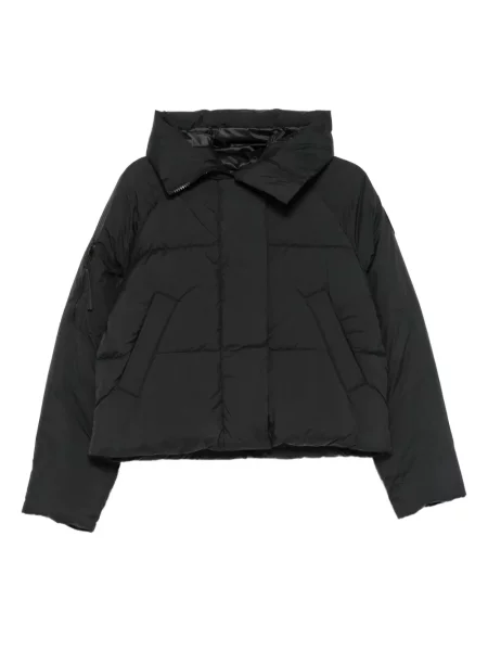 Geacă cu puf Canada Goose cu glugă negru