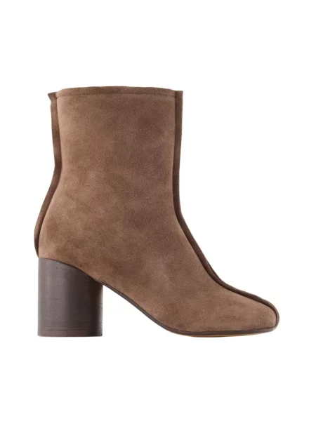 Botki Mm6 Maison Margiela skórzane brązowe