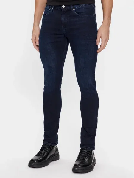 Calvin Klein Jeans Blugi Bleumarin Skinny Fit