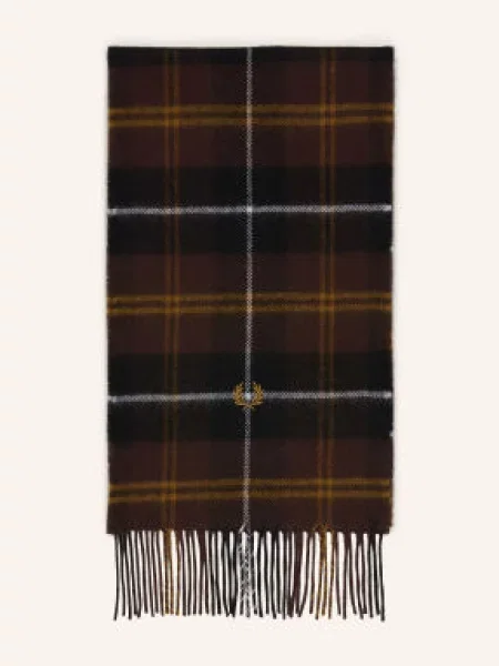 Fred Perry szalik wełniany brązowa