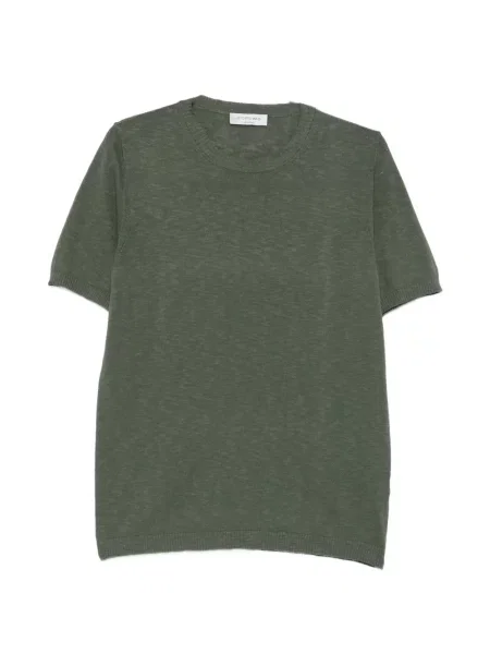 Tricou Jeordie's cu decolteu rotund verde