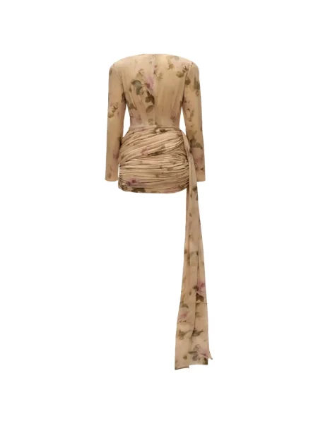Rochie mini Magda Butrym cu model floral cu imagine drapată