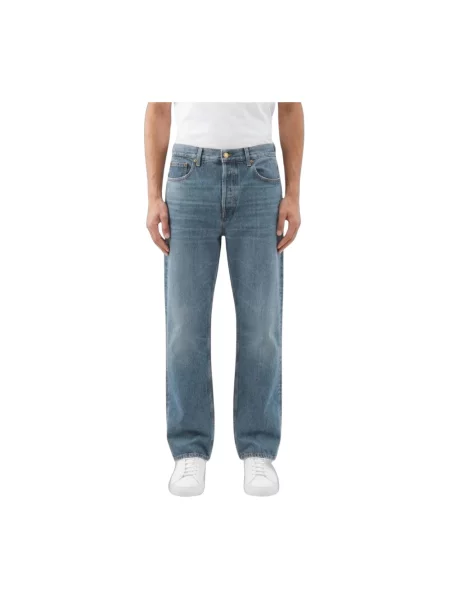 Jeansy straight leg Golden Goose niebieskie