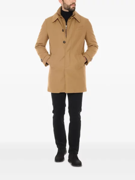Palton Norwegian Wool de lână maro