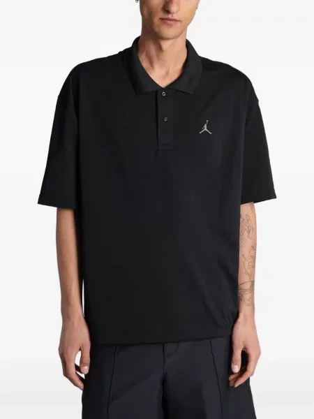 Tricou polo Nike cu broderie negru