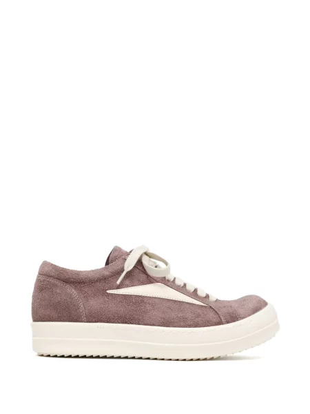 Sneakerși Rick Owens din piele de căprioară violet