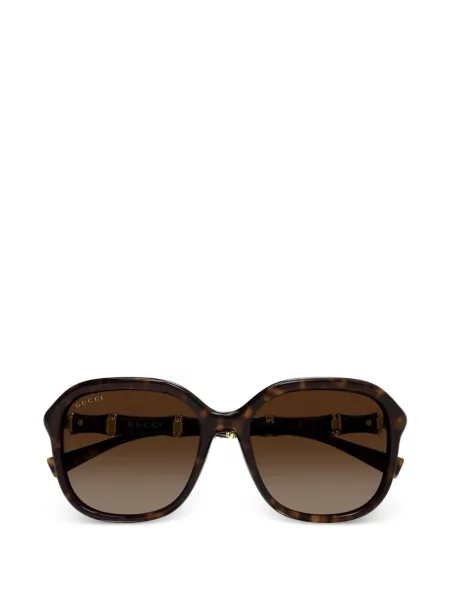 Sunčane naočale Gucci Eyewear od bambusa smeđa