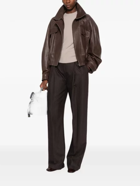 Pantaloni Elisabetta Franchi cu imagine maro