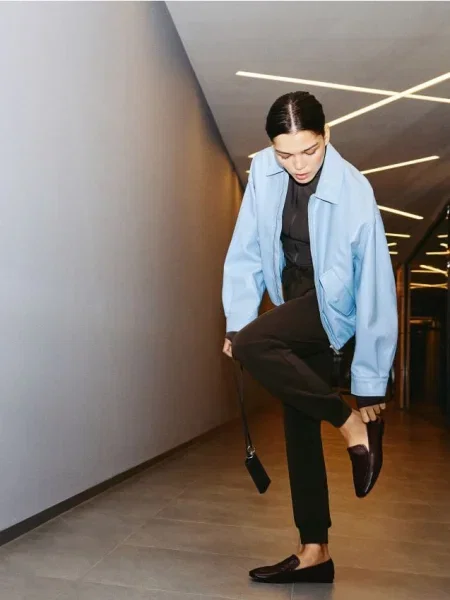 Reserved Hanorac cu maro-închis maro