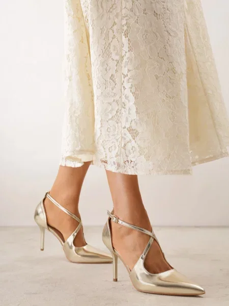Pantofi stiletto Alethise Aurii