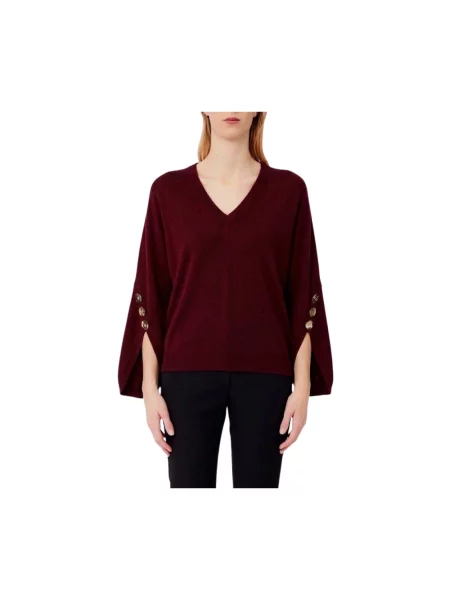 Dzianinowy sweter Liu Jo czerwony