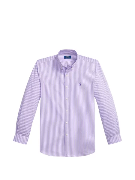 Tricou polo Polo Ralph Lauren cu autograf cu 5 buzunare în carouri gri
