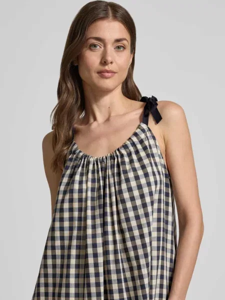 Linia a sukienka casualowa z mieszanka bawełny model UGOLA' Weekend Max Mara czarna