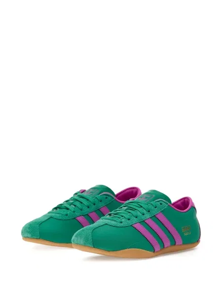 Sneakerși Adidas cu dungi verde