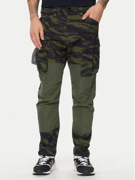 G-Star Raw Pantaloni din 3D Cargo Tapered Fit verde