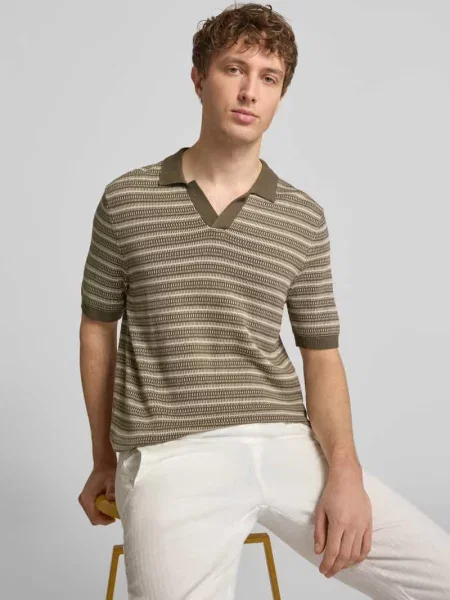 Koszulka polo o kroju regular fit z czystej bawełny model TILO' Only & Sons beżowa