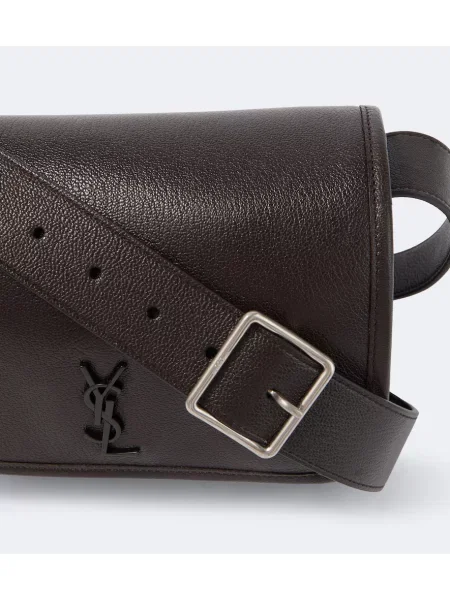 Geantă crossbody Saint Laurent din piele maro