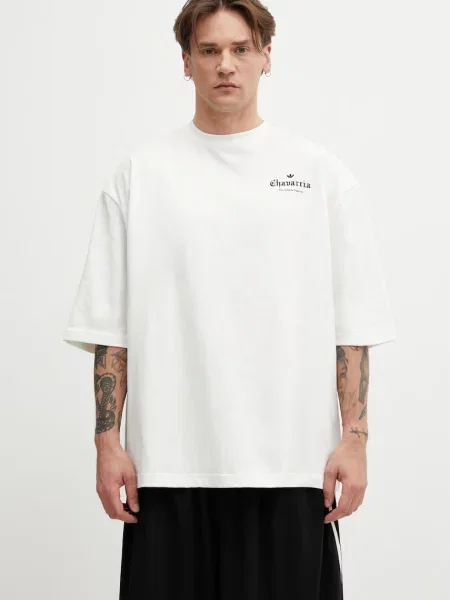 Adidas Originals x Willy Chavarria tricou bărbătesc din alb