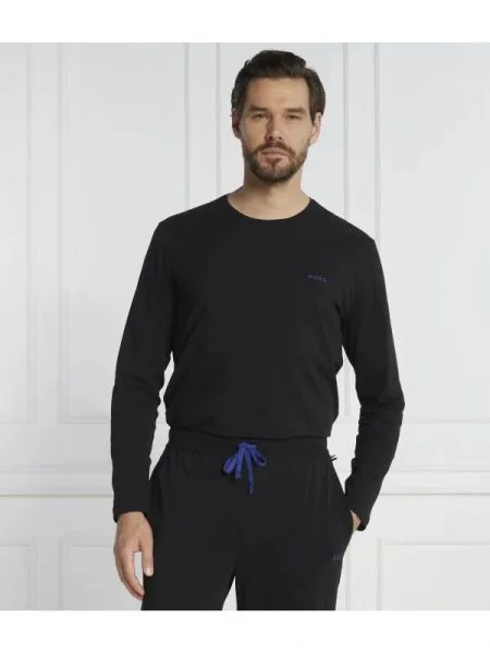 Tricou mânecă lungă Boss Black negru