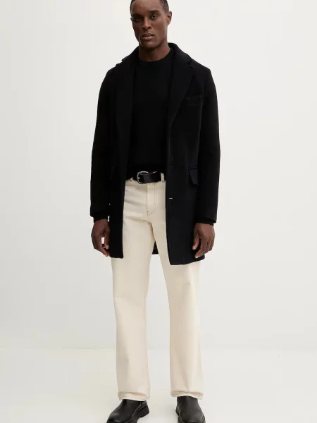 Пальто з додаванням вовни Trussardi синій