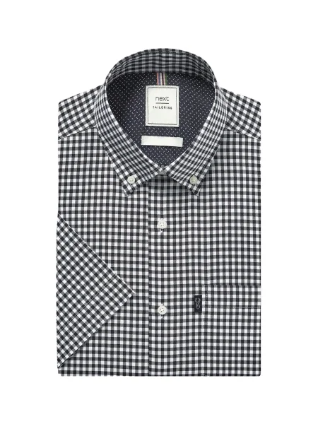 Next Košile / offwhite černá