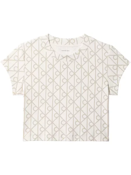 Tricou Calvin Klein Jeans alb