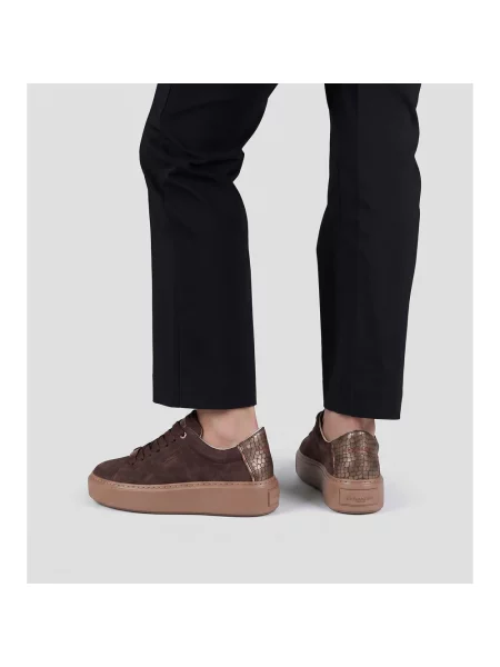 Sneakersy Alexander Smith skórzane brązowe