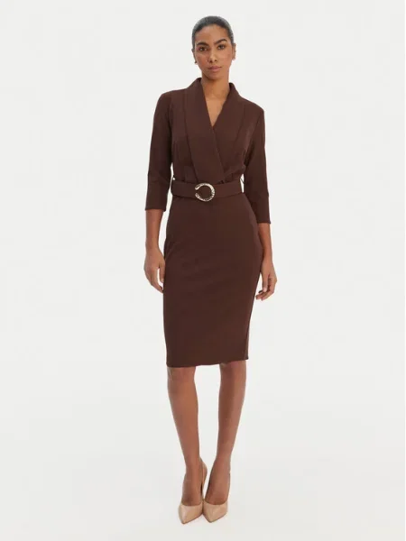 Rinascimento Rochie cocktail maro