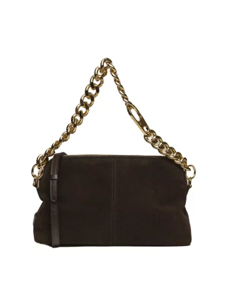 Torebka My Best Bags zamszowa brązowa