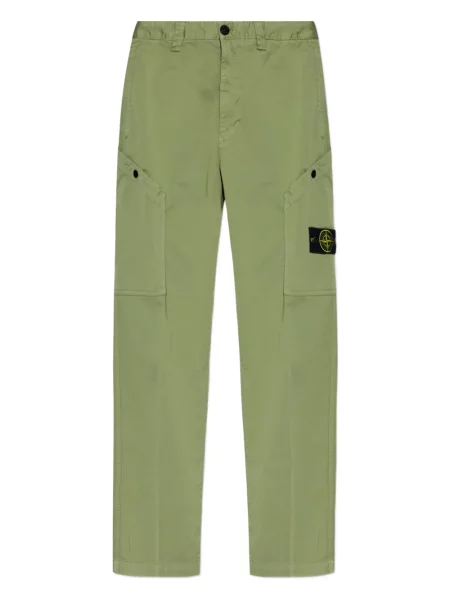 Pantaloni cargo Stone Island cu strasuri verde