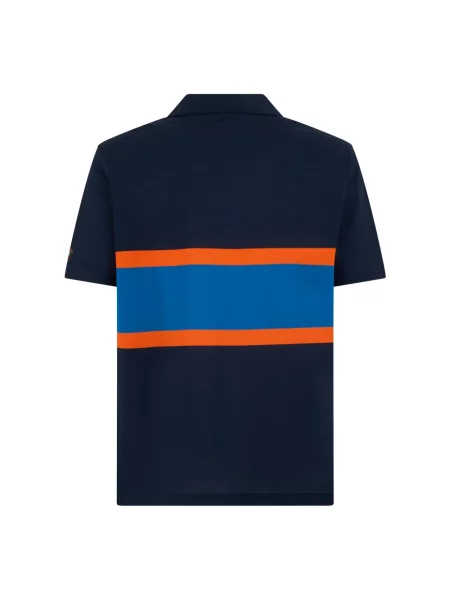 Krótka koszulka polo Paul & Shark z krótkim rękawem niebieska