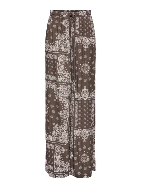 ONLY Pantaloni ONLKavi maro alb