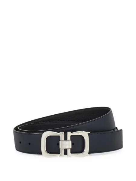 Cu centură reversibil curea Ferragamo din piele albastru
