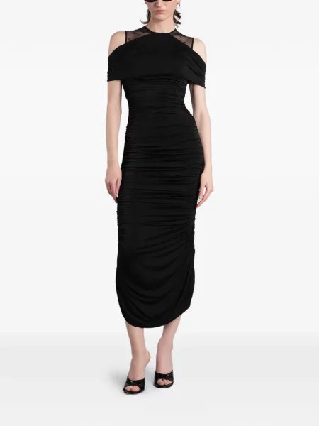 Rochie Marine Serre cu volane negru