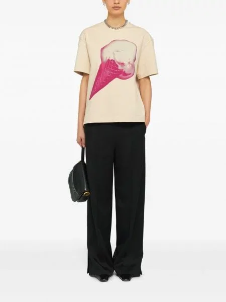 Raštuotas marškinėliai Jil Sander