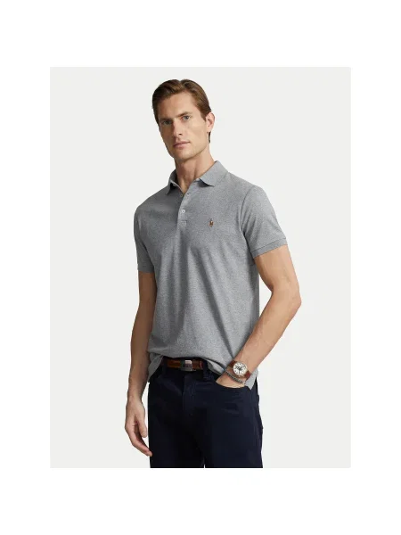 Polo Ralph Lauren Pólóing Custom Slim Fit szürke